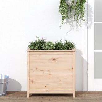 vidaXL Jardinera Madera Maciza De Pino 82,5x40x78 Cm Vidaxl