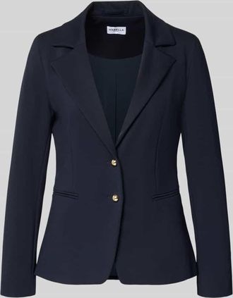 Marella Slim Fit Blazer aus Viskose-Mix Modell Ritmo in Marine, Gr&ouml;&szlig;e 34