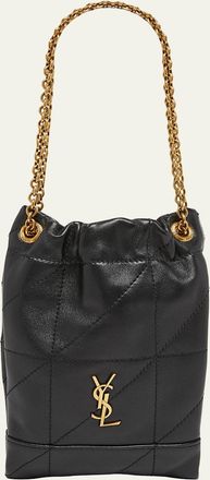 Saint Laurent Jamie Mini YSL Quilted Leather Pochon Shoulder Bag