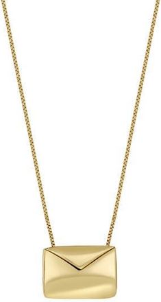 Bony Levy 14K Gold Envelope Pendant Necklace in 14Ky at Nordstrom Rack, Size 18