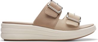 Clarks Drift Buckle in Beige Synthetic