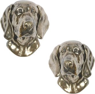 OEM Weimaraner: Una Estatuilla De Perro, Un Busto Colgante, Una Decoraci&oacute;n &Uacute;nica Para Un Amante De Los Perros De Art-dog