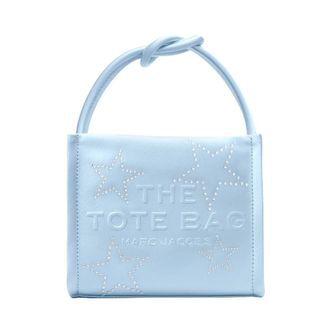 Marc Jacobs Stelle Mini Tote Tas - Dames - Handtassen - Blauw - ONE Size - Katoen - Tassen