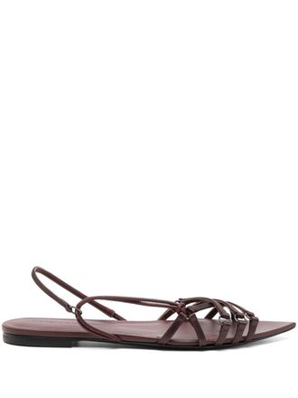 Nensi Dojaka Corset leather sandals - Purple