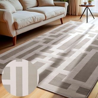 ELLE Decoration Designteppich »Onyx« rechteckig 9 mm Höhe Wohnzimmer, Schlafzimmer, Läufer, Hoch-Tief Effekt, Flur, Glanz