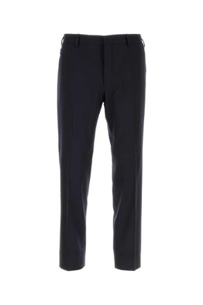 Prada Navy blue stretch wool pant