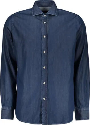 Moorer Camicia denim - Blu