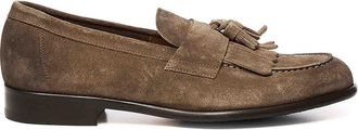 Doucal's Suede Moccasin With Tassels And Fringe