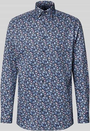 Olymp Regular Fit Businesshemd aus Baumwolle mit Kentkragen in Marine, Gr&ouml;&szlig;e 39