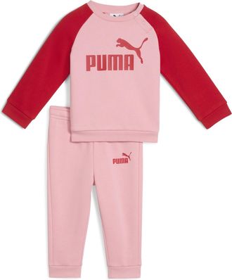 Puma Completo girocollo Minicats Essentials Raglan per bimbi ai primi passi, Abbigliamento, Rosa, 12-18M
