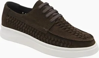 Frank Wright Mens Wise Mens Shoes - Dark Brown Suede - Size: 10