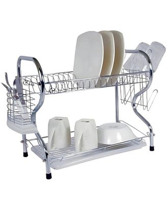 Better Chef 22-Inch 2-Tier Chrome Dish Rack