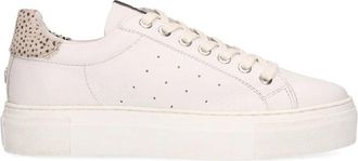 Maruti haarleer - Dames - Sneakers - Wit - 37 EU - Leer - Schoenen