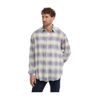Sams&oslash;e & Sams&oslash;e Overhemden, Heren, Paars, S, Katoen, Saluan Shirt