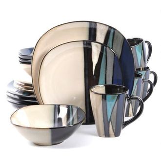 Gibson Home Althea 16-Piece Dinnerware Set in Beige at Nordstrom