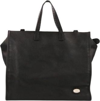 Fendi Pre-owned Selleria Roman Leather 2way Tote Bag - Dames - Vintage Shopper - Zwart - ONE Size - Leer - Vintage
