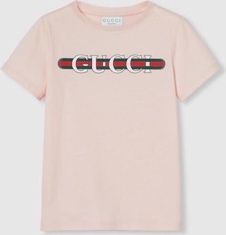 Gucci Kids logo-print Cotton T-shirt | White | FARFETCH