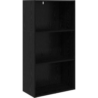 vidaXL Estante De Libros Roble Negro 60 X 30 X 76.5 Cm Vidaxl