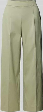 Windsor Hose mit weitem Bein und Bügelfalten in Grass, Größe 36