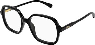 Chlo&eacute; Square Optical Frame - unisex - Accessoires - Zwart - Maat: 49 MM