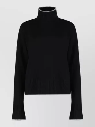 Pinko falkland wool cashmere turtleneck sweater