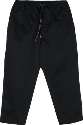 Comme Des Gar&ccedil;ons drawstring cropped trousers - men - Linen/Flax/Cotton - M - Blue