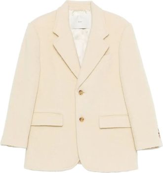 Dunst pocketed buttoned blazer - Neutrals