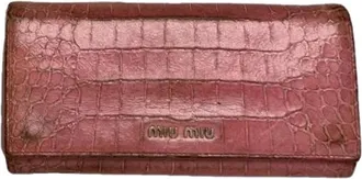 Miu Miu Pre-owned Wallets, female, Pink, Size: ONE SIZE Pre-owned Wallet