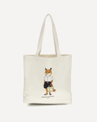 Maison Kitsun&eacute; Borsa Tote Dressed Fox Man UNI