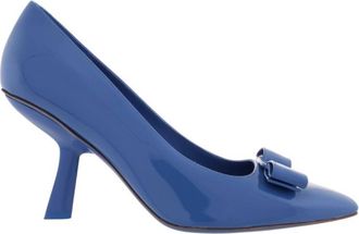 Ferragamo Vara Bow Slip-On Pumps, Size 7.5 C