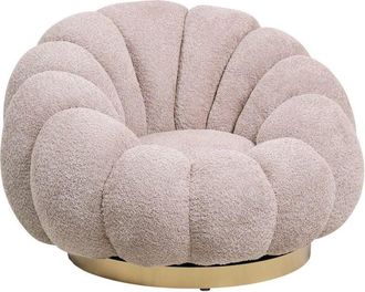 BIZZOTTO Poltrona Girevole effetto bouclè - rachel - Colore: Naturale