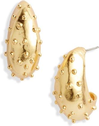 Karine Sultan Ladybug J-Hoop Earrings in Gold at Nordstrom