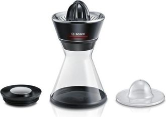 Bosch Exprimidor Mcp72gpb Vitastyle Citro - Negro / Inox Cepillado - 40 W - Led - Recipiente De Vidrio 1 L - Cono Universal