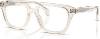 Moncler 53mm Rectangle optical glasses in Brown at Nordstrom