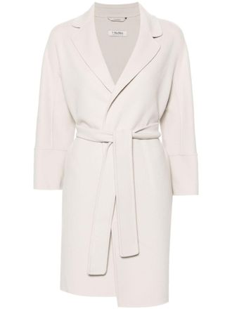 Max Mara Cappotto con cintura - Grigio