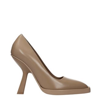 Ferragamo Anser D&eacute;collet&eacute; Damens Beiges Leder