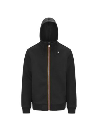 K-Way Rainer Spacer Fleece Striped Trim Hooded Jacket