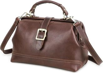 Generic Dual Use Ladies Single Shoulder Slant Cross Bag Large(Red-Brown)