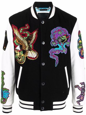 Philipp Plein Bomber con applicazione - Nero