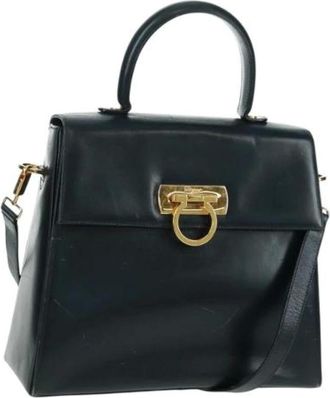 Ferragamo Pre-owned Handbags, female, Blue, Size: ONE SIZE Pre-owned Handbag
