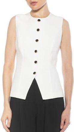 Alexia Admor Kinsley Vest Top in Ivory at Nordstrom Rack, Size 12