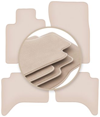 OEM Alfombrillas Premium Beige Para: Mitsubishi L200 V Todoterreno 2015