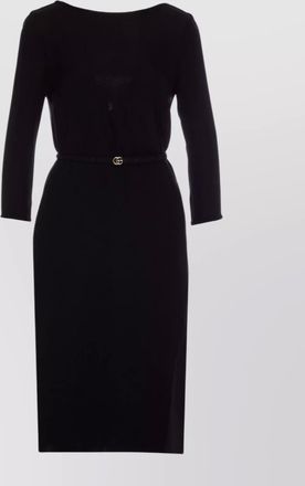 Gucci 40 deep neckline midi dress