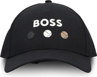 BOSS logo-detail baseball cap - men - Cotton - One Size - Black