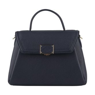 Pourchet Carat Handtas - Dames - Tassen - Blauw - Maat: ONE Size Leer