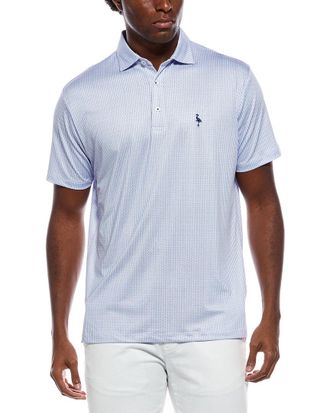 Tailorbyrd Tailorbyrd Multi Dots Printed Performance Polo Shirt