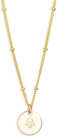 Nashelle Petite Birth Flower Necklace in Gold Fill at Nordstrom, Size 18
