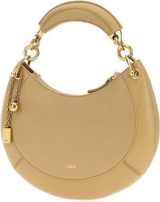 Chlo&eacute; Womens Beige Leather Chlo&atilde;&copy; Banana Handbag Dustybeige Borse A Tracolla Bag