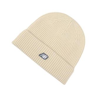 New Balance Unisex Winter Watchman Beanie NB Patch V3.0 in Bianco, Taglia OSZ