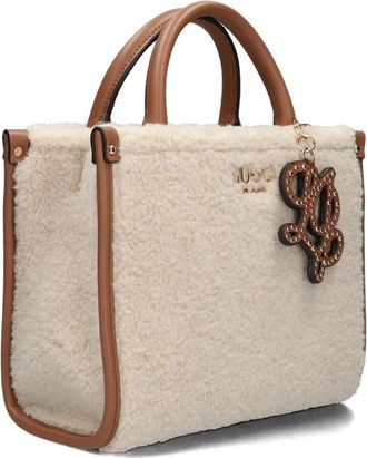 Liu Jo Ridhi Shopper - Dames - Tassen - Beige - Maat: ONE Size Poliester